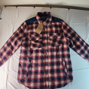 Avalanche Outdoor Mens Flannel Plaid Jacket Lined‎ Size M Medium NWT.